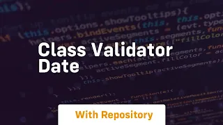 class validator date