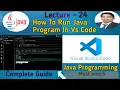 How to Run Java Program In Visual Studio Code VS Code Extension For Java Programming Core Java