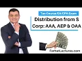 Accumulated Adjustments Account AAA Distribution from S Corporation OAA and AEP