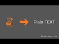 How to Convert HTML table code to Plain Text online