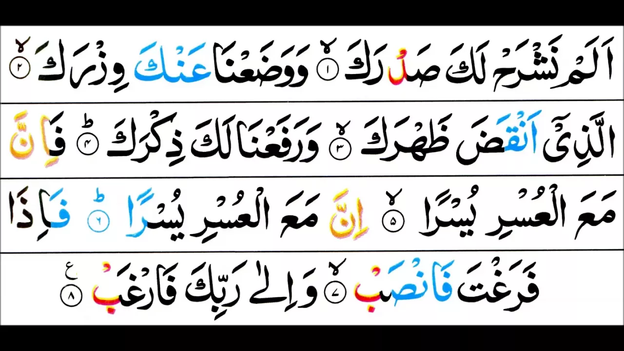 Surah Al-Inshirah (Nashra) - Mishary Al Afasy [Tajweed Quran]