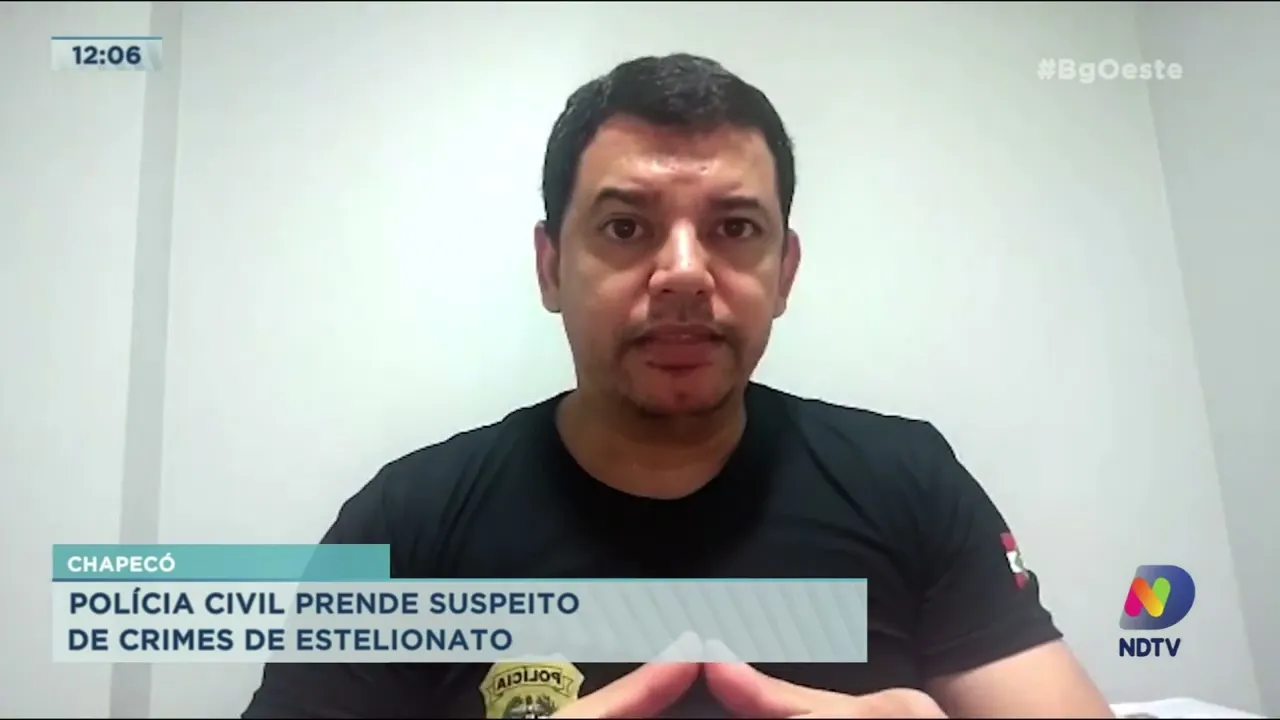 Polícia Civil prende suspeito de crimes de estelionato em Chapecó