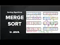 Merge Sort in JAVA
