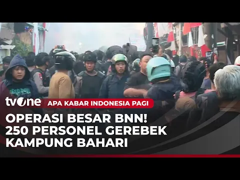 Kampung Bahari Di Gerebek BNN, 250 Personil Gabungan Dikerahkan