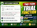 Two term Trail function Problem - Point Collocation Method Subdomain collocation Method