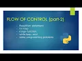 Loops in Python for and while loop in Python Flow of Control part-2 Unit - 2 Class-11th CS
