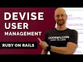 Adding User Management with Devise - Ruby On Rails Friend List App