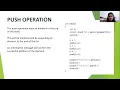Menu driven program stack using list