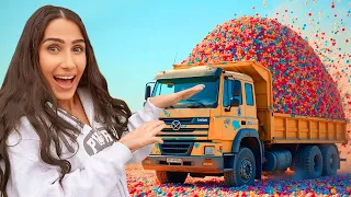 فاجأناهم ب 10000 طابة ملونة في بيتنا 