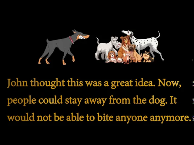 ⁣The dog's bell