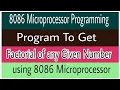 8086 Program to find factorial of any Number