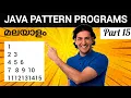 Java Pattern Programs Malayalam Mathew Joseph T A