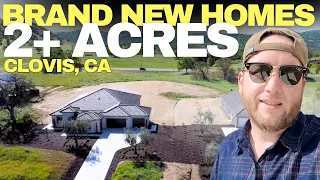 HUGE 2 Acre Lots with MASSIVE Homes for Sale in Clovis CA
