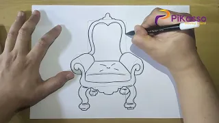 how to draw a throne easy step by step