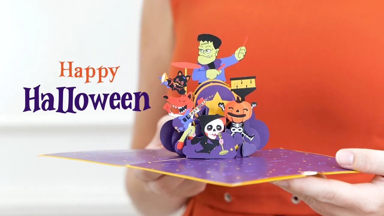 Halloween Band Pop Up Card