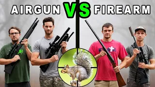Airgun Vs Firearm Squirrel Hunting Challenge!