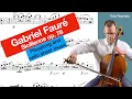 Lagu Gabriel Fauré, Sicilienne, for Cello and Piano op. 78 | Playalong | Piano Accompaniment | Sheetmusic