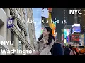 A day of a life as a student at NYU Washington feat New York City January term