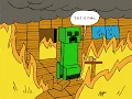Creeper in Fire - A Procreate Timelapse