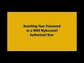 WVU MyAccount Authorized User Forgot Password