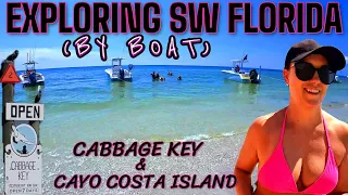 Boating in southwest Florida. Ft. Myers Beach to Cabbage Key and Cayo Costa Island. BEAUTIFUL DAY!