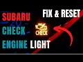Fix Reset Subaru Outback Check Engine Light Code Subaru Forester Engine