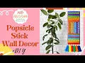 Make Easy Stylish and INTERESTING Popsicle Stick Wall Decor with African Tribal Patterns DIY