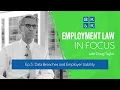 Employment Law In Focus -