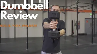Dumbbell Review Rogue vs York vs Walmart