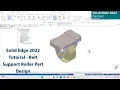 Solid Edge 2022 Tutorial - Belt Support Roller Part Design