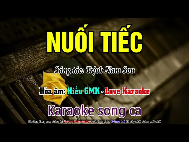 TIẾC NUỐI song ca karaoke