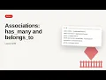 Ruby on Rails - Web development basic Series Associations has