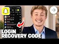 How To Login To Snapchat With A Recovery Code - Full Guide