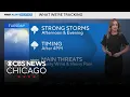 Gusty storms on Tuesday afternoon evening