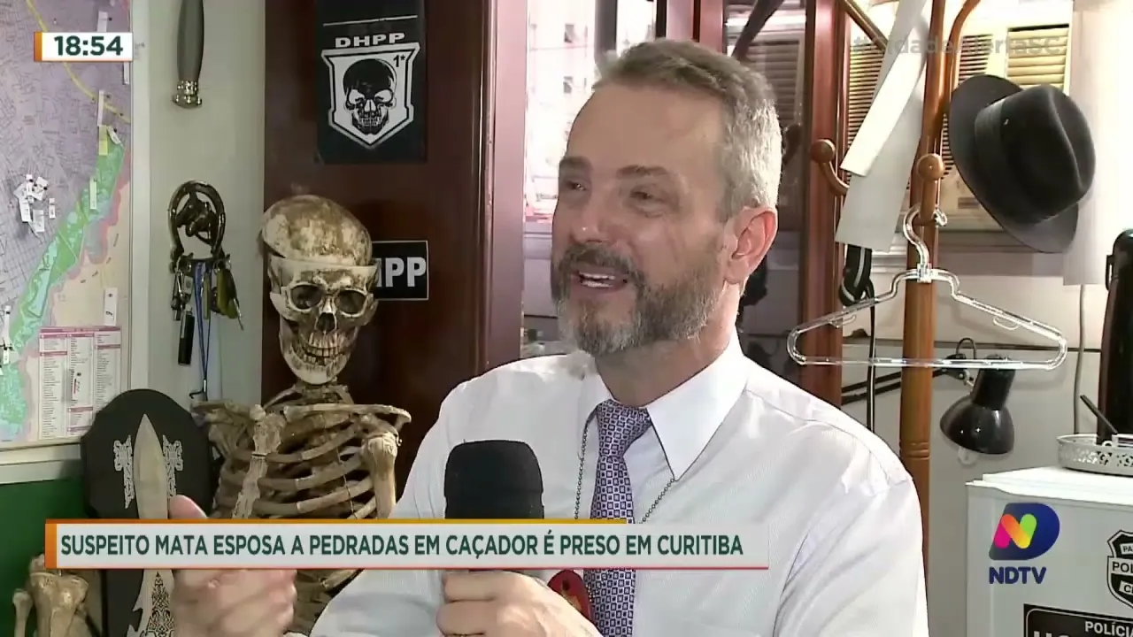 Suspeito mata esposa a pedradas em Caçador é preso em Curitiba