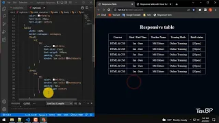 How To Make Responsive Table Using HTML CSS Responsive Table Using HTML and CSS