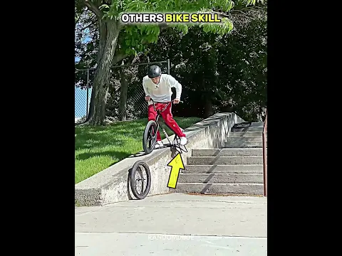 Normal skill VS Aura 9999% 🔥💀 #bmx #aura