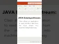 Use of DataInputStream and System in in Java