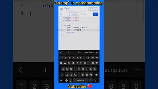 strcmp in C compare two strings C programming full course