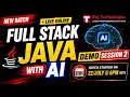 Become a Full Stack Java Developer with AI DEMO SESSION Raj Technologies