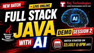 Become a Full Stack Java Developer with AI DEMO SESSION Raj Technologies