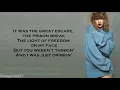 Download Lagu Taylor Swift - Getaway Car (Lyrics)