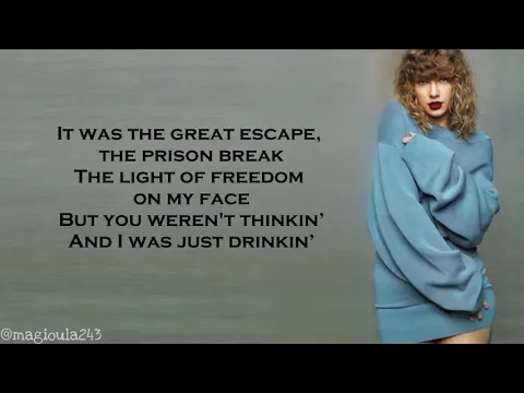 Download MP3 Taylor Swift - Getaway Car (Lyrics)