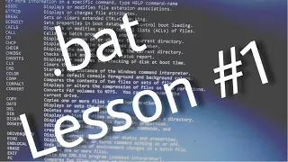 Batch File Programming Lesson BASICS