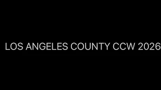 Los Angeles County CCW 2026