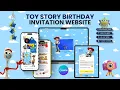 Toy Story Birt ay Invitation website with music and RSVP Toy Story Party invitation