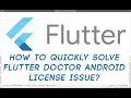 HOW TO QUICKLY SOLVE Flutter Doctor Android license issue