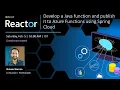 Develop a Java function and Publish it to Azure Functions using Spring Cloud