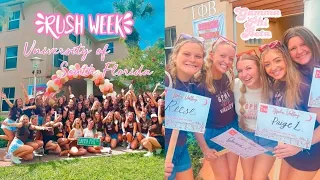 Sorority Rush Week at The University of South Florida 2023