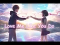 Download Lagu Nightcore - Love Me Like You Do (Lyrics)